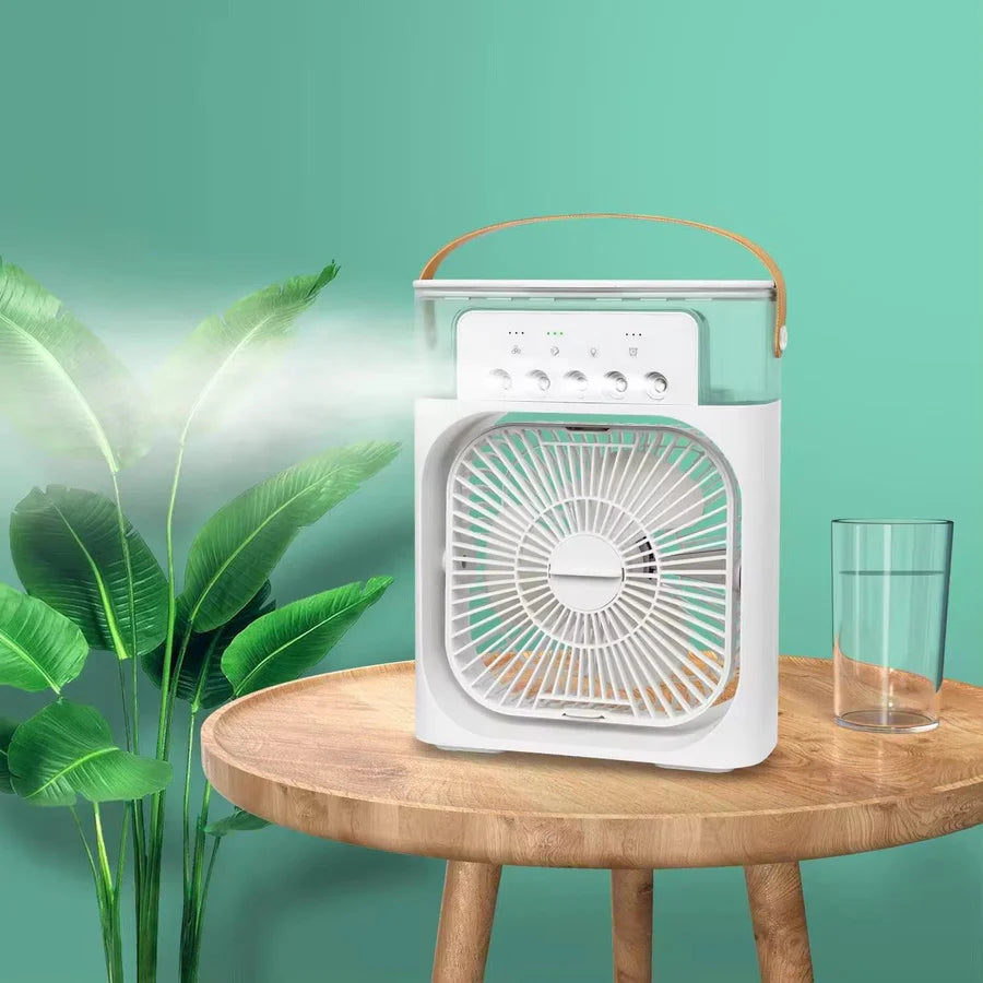 Portable Air Conditioner Fan |Mini Evaporate Air Cooler with 7 Colors LED Light