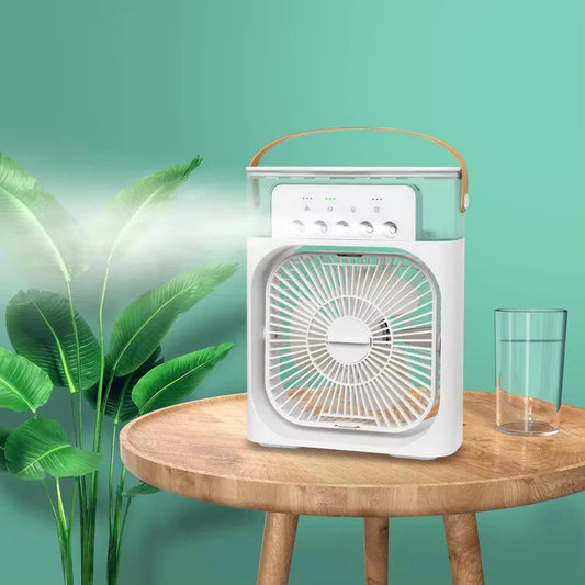 Portable Air Conditioner Fan |Mini Evaporate Air Cooler with 7 Colors LED Light